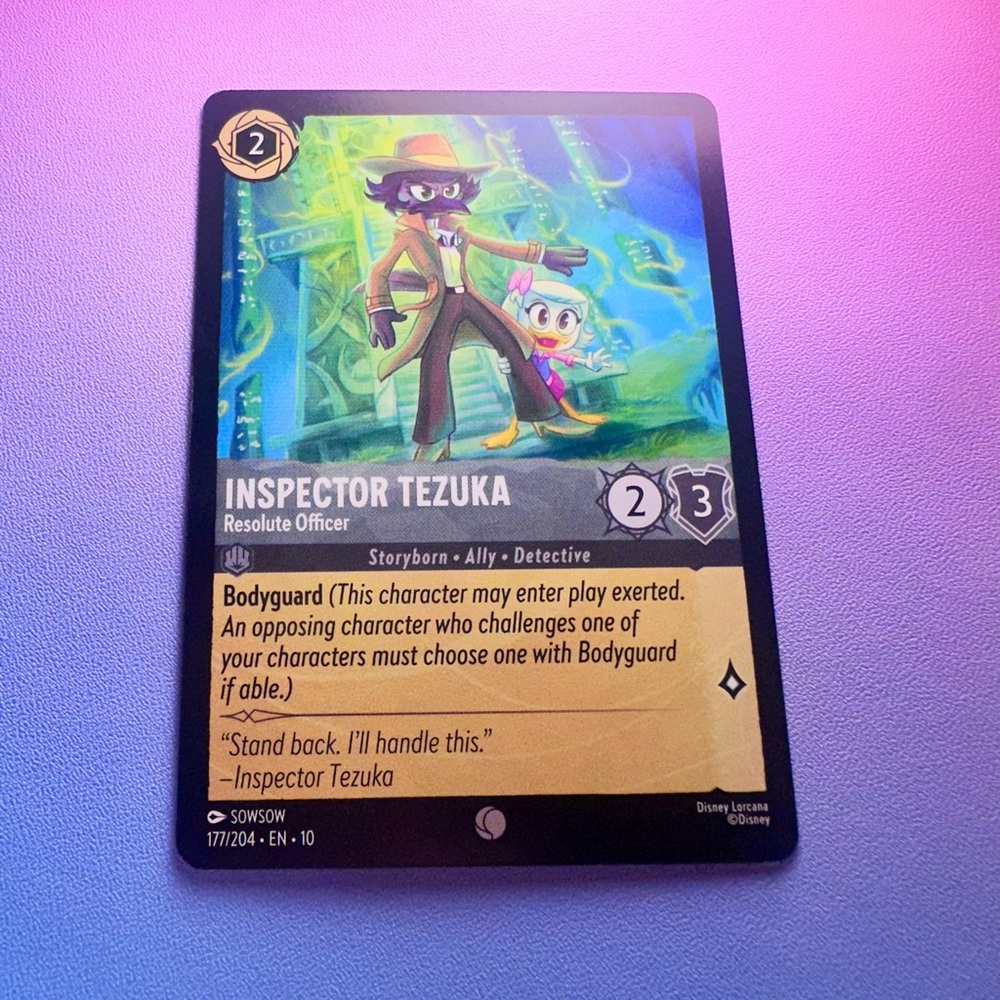 inspector tezuka - 177/204 (common) — lorcana: whispers in the well
